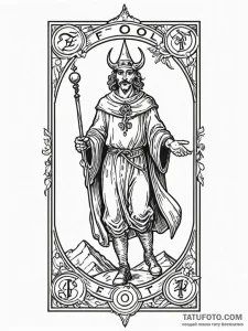 Tarot card (e.g., the fool, the magician, dea... - эскиз тату (№1751922324_0, 07.07.2025 21:05) — Tatufoto.com