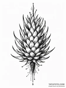Prickly wire, ink illustration for tattoo, ro... - эскиз тату (№1751923937_0, 07.07.2025 21:32) — Tatufoto.com