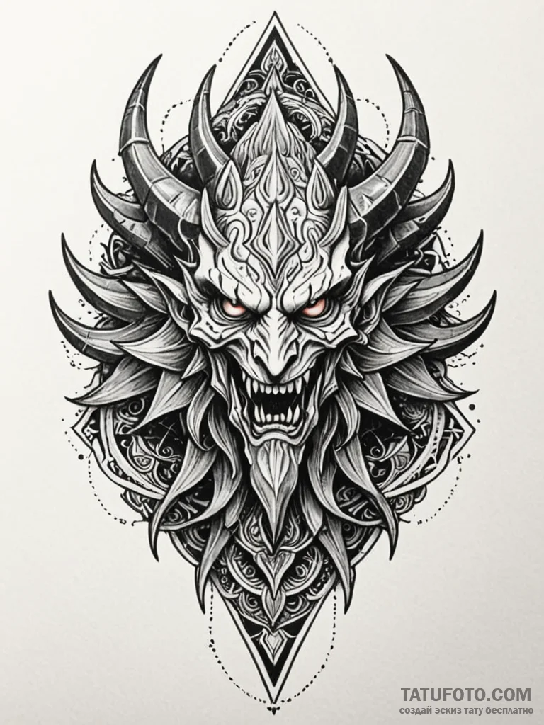 Svarog, ink illustration for tattoo, blackwor… — эскиз тату (№1751925041_0, 07.07.2025 21:50) — Tatufoto.com