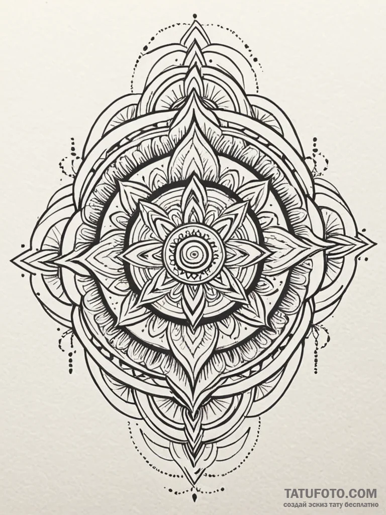 M, ink illustration for tattoo, on a clean wh... - эскиз тату (№1751926404_0, 07.07.2025 22:13) — Tatufoto.com