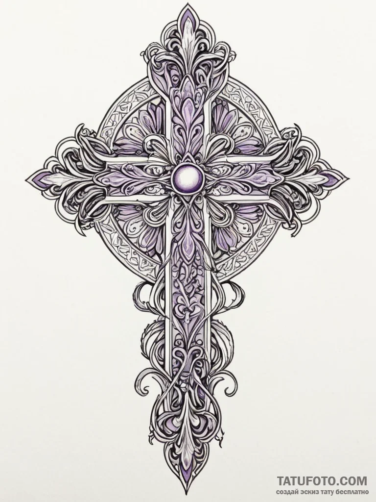 Lilac, artistic tattoo sketch, on a clean whi... - эскиз тату (№1751927084_0, 07.07.2025 22:24) — Tatufoto.com