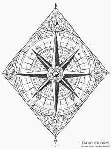 Architectural compass and square, representin... - эскиз тату (№1751927678_0, 07.07.2025 22:34) — Tatufoto.com