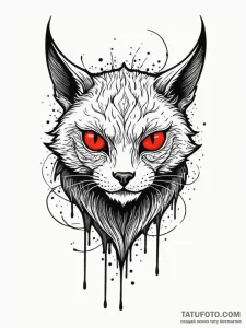 Thermal vision of a creature hiding in the da... - эскиз тату (№1751927848_0, 07.07.2025 22:37) — Tatufoto.com