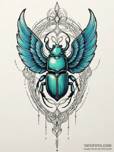 Scarab wings beneath spectral veil, tattoo li... - эскиз тату (№1751927934_0, 07.07.2025 22:38) — Tatufoto.com