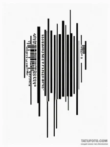 Barcode - эскиз тату (№1751931437_0, 07.07.2025 23:37) — Tatufoto.com