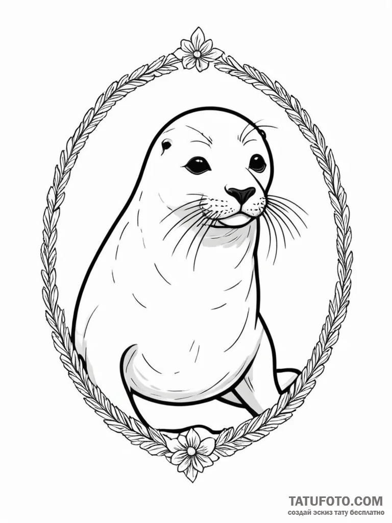 Seal - эскиз тату (№1751935573_0, 08.07.2025 00:46) — Tatufoto.com