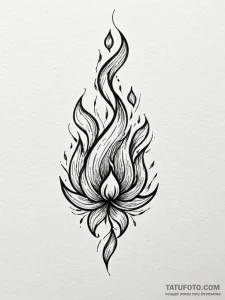 Shadow flame swirling in darkness, tattoo fla... - эскиз тату (№1751938646_0, 08.07.2025 01:37) — Tatufoto.com