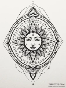 Silver crown devouring light, ink illustratio... - эскиз тату (№1751939321_0, 08.07.2025 01:48) — Tatufoto.com