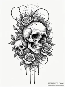 A whimsical bubble from a pipe, smoking,, con... - эскиз тату (№1751939827_0, 08.07.2025 01:57) — Tatufoto.com
