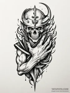 Talon clutching shattered relic, tattoo sketc... - эскиз тату (№1751939911_0, 08.07.2025 01:58) — Tatufoto.com