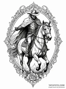 Headless horseman, tattoo drawing outline, sk... - эскиз тату (№1751939995_0, 08.07.2025 01:59) — Tatufoto.com