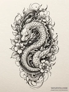 Atomic rose in neon cage, tattoo drawing outl... - эскиз тату (№1751940079_0, 08.07.2025 02:01) — Tatufoto.com