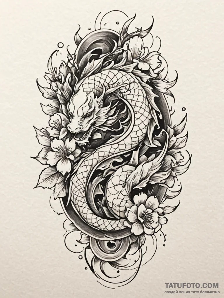Atomic rose in neon cage, tattoo drawing outl... - эскиз тату (№1751940079_0, 08.07.2025 02:01) — Tatufoto.com