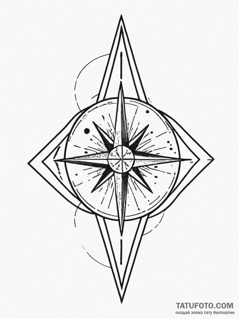 Zenith star at the highest point in the night... - эскиз тату (№1751942787_0, 08.07.2025 02:46) — Tatufoto.com
