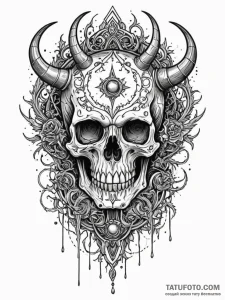 Necromancerр р†р вђљрівђћсћs relic devouring... - эскиз тату (№1751942871_0, 08.07.2025 02:47) — Tatufoto.com