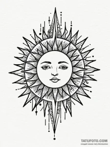 Vaporwave grid landscape with neon sun, tatto... - эскиз тату (№1751943969_0, 08.07.2025 03:06) — Tatufoto.com