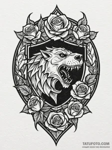 A house sigil from game of thrones (e.g., sta... - эскиз тату (№1751944644_0, 08.07.2025 03:17) — Tatufoto.com