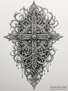 Nightshade roots devouring relic, concept art... - эскиз тату (№1751946914_0, 08.07.2025 03:55) — Tatufoto.com