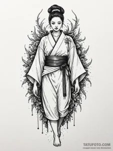 Kimono sleeve with thorn tattoos, concept art... - эскиз тату (№1751948091_0, 08.07.2025 04:14) — Tatufoto.com