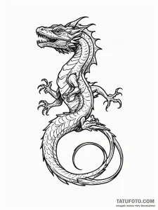 Basilisk - эскиз тату (№1751951197_0, 08.07.2025 05:06) — Tatufoto.com