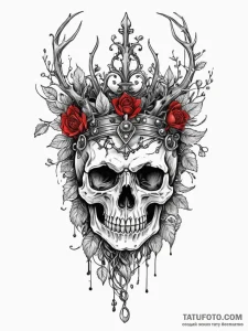 Forgotten helm crowned by vines, ink illustra... - эскиз тату (№1751951950_0, 08.07.2025 05:19) — Tatufoto.com