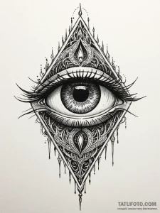 The eye of sauron, concept art for tattoo, ro... - эскиз тату (№1751952876_0, 08.07.2025 05:34) — Tatufoto.com