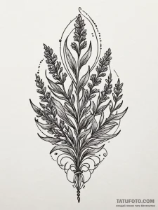 A sprig of lavender, tattoo flash sheet desig... - эскиз тату (№1751953213_0, 08.07.2025 05:40) — Tatufoto.com