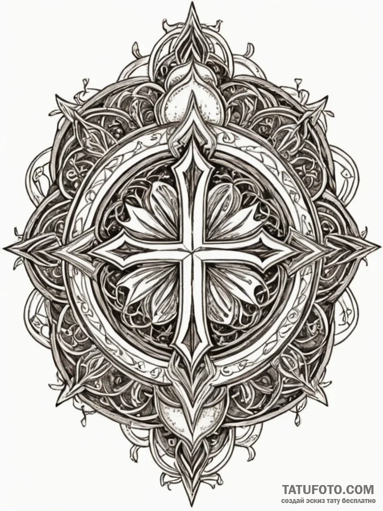 Night sigil crowned with stars, artistic tatt... - эскиз тату (№1751953549_0, 08.07.2025 05:45) — Tatufoto.com