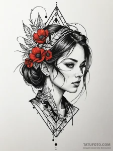 Norn weaving the thread of fate, tattoo drawi... - эскиз тату (№1751954051_0, 08.07.2025 05:54) — Tatufoto.com