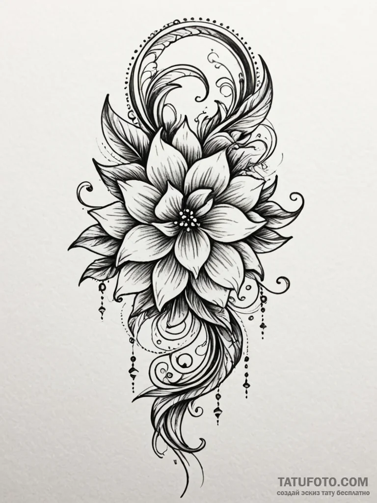 Northern winds tearing veil, tattoo sketch de... - эскиз тату (№1751954469_0, 08.07.2025 06:01) — Tatufoto.com