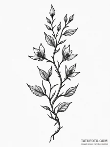 Dark seed sprouting black vines, tattoo drawi... - эскиз тату (№1751956150_0, 08.07.2025 06:29) — Tatufoto.com