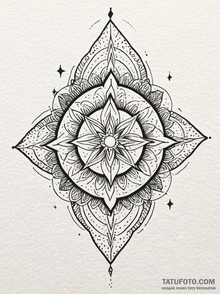 Quilt unraveling into starlight, tattoo drawi... - эскиз тату (№1751956234_0, 08.07.2025 06:30) — Tatufoto.com