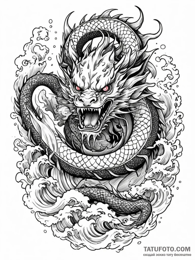 Chronos devouring his own clockwork children,... - эскиз тату (№1751956910_0, 08.07.2025 06:41) — Tatufoto.com