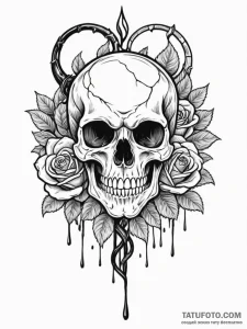 Broken fangs dripping venom, concept art for... - эскиз тату (№1751958850_0, 08.07.2025 07:14) — Tatufoto.com