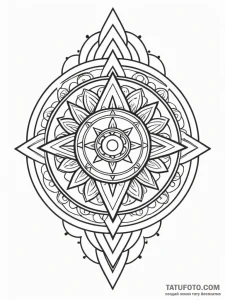 Roman numerals, tattoo flash sheet design, ge... - эскиз тату (№1751959731_0, 08.07.2025 07:28) — Tatufoto.com