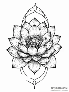 Sacred geometry unfolding from a lotus flower... - эскиз тату (№1751964616_0, 08.07.2025 08:50) — Tatufoto.com