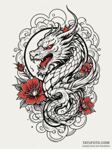 Griffin with the body of a lion and the head... - эскиз тату (№1751965625_0, 08.07.2025 09:07) — Tatufoto.com