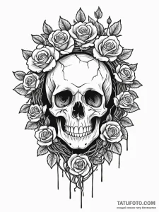 Portal frame wrapped in roots, artistic tatto... - эскиз тату (№1751965961_0, 08.07.2025 09:12) — Tatufoto.com