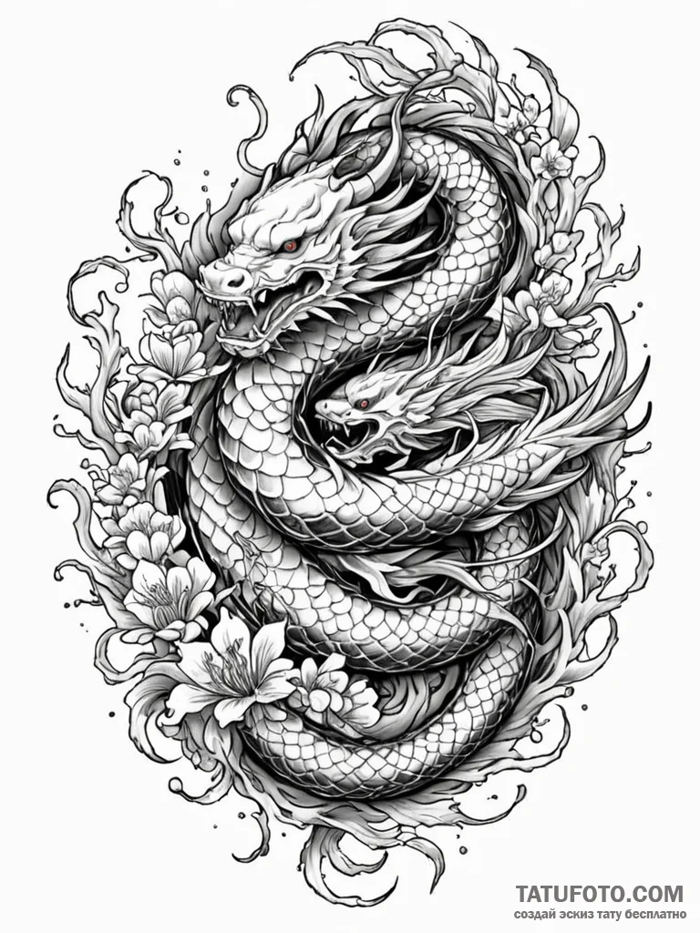 Abyssal tree with writhing branches, tattoo s... - эскиз тату (№1751966045_0, 08.07.2025 09:14) — Tatufoto.com