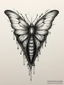 Coffin in the shape of a chrysalis, about to... - эскиз тату (№1751967937_0, 08.07.2025 09:45) — Tatufoto.com