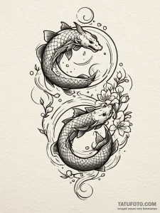 Night-blooming jasmine under a full moon, ink... - эскиз тату (№1751968863_0, 08.07.2025 10:01) — Tatufoto.com