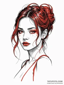 A beautiful woman, but her tears are melting... - эскиз тату (№1751975095_0, 08.07.2025 11:44) — Tatufoto.com