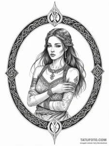 A beautiful woman whose skin is covered in an... - эскиз тату (№1751977601_0, 08.07.2025 12:26) — Tatufoto.com