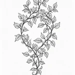 A beautiful, delicate pattern of ivy vines, t... - эскиз тату (№1751984187_0, 08.07.2025 14:16) — Tatufoto.com
