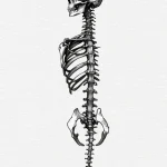 A realistic human spine, with some vertebrae... - эскиз тату (№1751984352_0, 08.07.2025 14:19) — Tatufoto.com