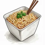 A drawing of a cheap, instant noodle block - эскиз тату (№1751984436_0, 08.07.2025 14:20) — Tatufoto.com