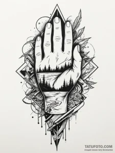 A beautiful, strong community, rebuilding aft... - эскиз тату (№1751987570_0, 08.07.2025 15:12) — Tatufoto.com
