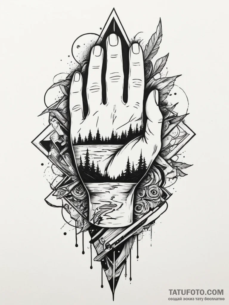 A beautiful, strong community, rebuilding aft... - эскиз тату (№1751987570_0, 08.07.2025 15:12) — Tatufoto.com