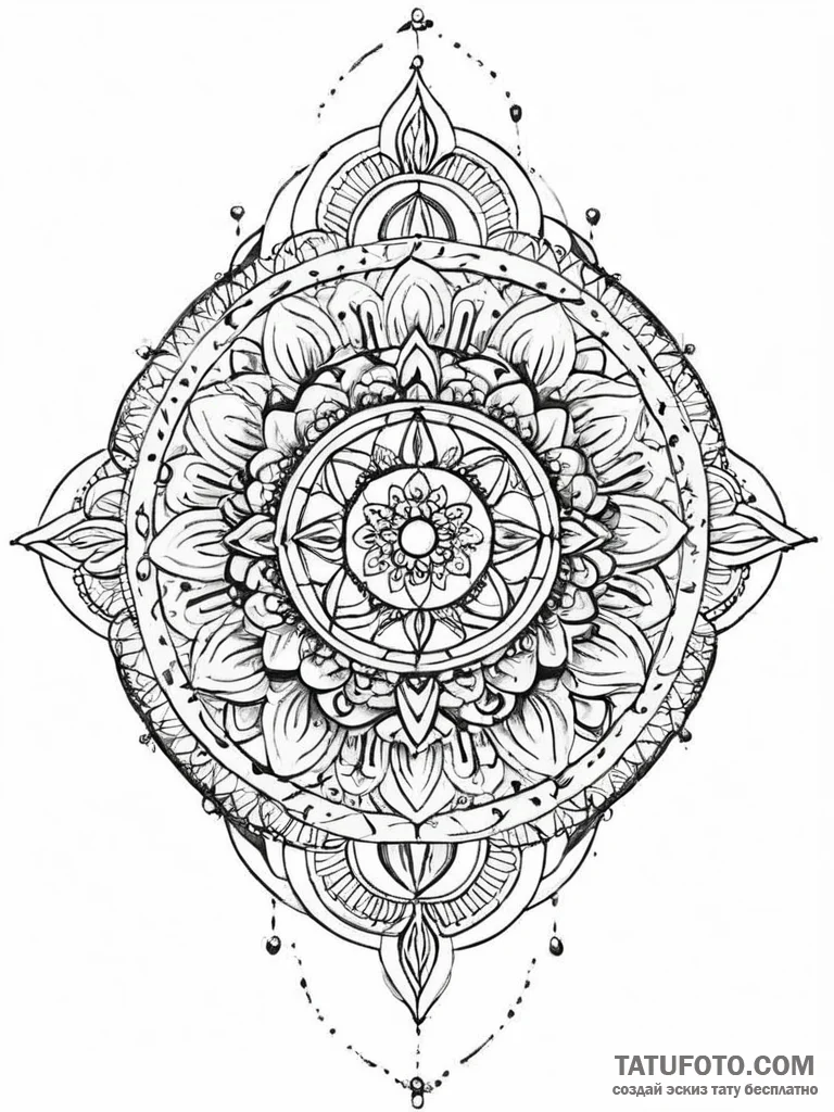 A girl whose body is covered in beautiful, in... - эскиз тату (№1752003567_0, 08.07.2025 19:39) — Tatufoto.com