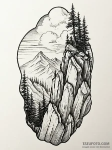 A single, powerful word "climb" or "rise", et... - эскиз тату (№1752008936_0, 08.07.2025 21:08) — Tatufoto.com